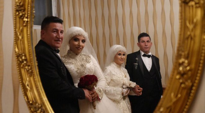 Bayburt’ta Çifte Düğün: Faslı Gelinler ve Bayburtlu Kardeşler Birbirine Kavuştu