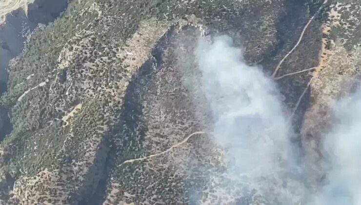 Söke’de Yangın Mücadelesi: Hava ve Kara Ekipleriyle Saha Kontrolü